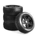 Miniatyrbild 9 av 10: RC Bil Hjul Hjul SORT black