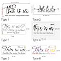 Miniatyrbild 2 av 10: This Is Us Wall Sticker TYPE 1 TYPE 1 type 1