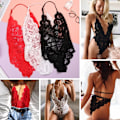 Miniatyrbild 10 av 10: Body Catsuit RED M red M