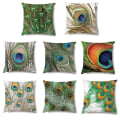 Miniatyrbild 8 av 10: Peacock Feather Pudebetræk Linned 05 05 05