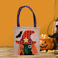 Miniatyrbild 6 av 10: Halloween Tygkassar Godispåsar HÄXA Witch