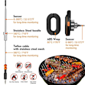 Miniatyrbild 8 av 10: Trådlös kötttermometer Bluetooth med 2 st köttsonder