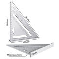 Miniatyrbild 7 av 10: Triangellinjal Vinkel Gradskiva SVART Black