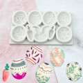 Miniatyrbild 5 av 10: Fondantform påskeegg silikonform A A A