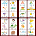Miniatyrbild 10 av 10: Word Spelling Blocks Jigsaw Board opetuslelu