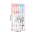 Miniatyrbild 2 av 9: 6PCS Curve Highlighter Penna Markers Penna Flera former