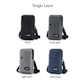 Miniatyrbild 2 av 10: Taljetaske Talje Fanny Pack SORT DOUBLE LAYER DOBBELT LAG black Double Layer-Double Layer