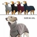 Miniatyrbild 6 av 10: Hund Tröja med hög krage Pet Hoodie Kappa MÖRKGRÅ XXXXXL dark grey XXXXXL