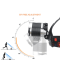 Miniatyrbild 7 av 10: Tre frontlykter Jakt Fiske Hodelykt USB Oppladbar