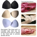 Miniatyrbild 3 av 10: 3 par Triangle Bra Pad Pad Bra Insert Foam Chest Push Up Pads
