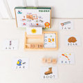 Miniatyrbild 5 av 10: Word Spelling Blocks Jigsaw Board opetuslelu