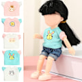 Miniatyrbild 9 av 10: Mode docka kläder docka T-shirt 4 4 4