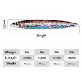 Miniatyrbild 2 av 10: VIB Lures Havsfiske Metall Jig 120GTYPE 4 TYPE 4 120gType 4