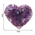 Miniatyrbild 2 av 9: Violetti kristalli kaulakoru sydänriipus jade