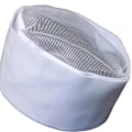 Miniatyrbild 1 av 10: Mesh Top Skull Cap Catering Chef Hatt VIT 1 1 White 1-1
