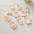 Miniatyrbild 10 av 10: Cake Toppers Cupcake Topper Picks GULL 4 4 gold 4-4