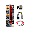 Miniatyrbild 7 av 10: Riser Card PCI-E PUNAINEN Red