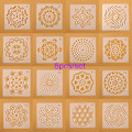 Miniatyrbild 10 av 10: 8st/ set Layering Stencils Scrapbooking Målarmall SET1 SET1