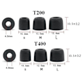 Miniatyrbild 3 av 10: Erstatningsørespisser T100 T200 T300 T400 GRÅ T100 S1 PAR 1 PAR grey T100 S1 Pair-1 Pair