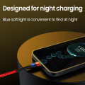 Miniatyrbild 10 av 10: Pikalatauskaapeli USB Type C -kaapeli PUNAINEN 2M Red 2m