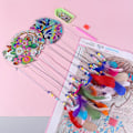 Miniatyrbild 6 av 10: Diamantmaling Vindklokke Akryl Vindklokke KATT & SOMMERFLY Cat & Butterfly