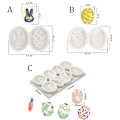 Miniatyrbild 2 av 10: Fondantform påskeegg silikonform A A A