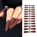 Miniatyrbild 1 av 10: 24 stk Matte kiste Falske Nails Wearable 22 22 22