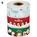 Miniatyrbild 7 av 10: 120st paketförseglingsdekaler God Jul C C C