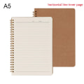 Miniatyrbild 1 av 10: Kraft Paper Notebook Coil Notebooks B5 A5 HORISONTAL LINE INNER A5