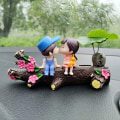 Miniatyrbild 7 av 10: Tillfällig parkeringsnummerskylt Par Actionfigurer Ornament B