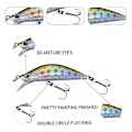Miniatyrbild 6 av 10: 2kpl Uppoavat Minnow Baits -kalakoukut B B B