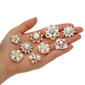 Miniatyrbild 5 av 10: 5 STK Perleknapp Rhinestone-knapper 9 9