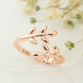 Miniatyrbild 10 av 10: 3st Stickning Ring Virkade Loop Leaves Form