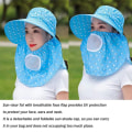 Miniatyrbild 8 av 10: Solskyddshatt Anti-UV Solhatt ROSA STYLE3 Pink Style3