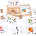 Miniatyrbild 4 av 10: Word Spelling Blocks Jigsaw Board opetuslelu