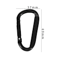 Miniatyrbild 2 av 10: 5 stk D Carabiner Snap Clip nøkkelring