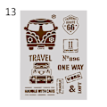 Miniatyrbild 1 av 7: 7-stiler for lagdeling av sjablonger Scrapbooking-pregemal 13 13