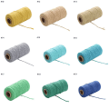 Miniatyrbild 4 av 10: 100 meter/rulle Bomuldssnore Twin String DIY Rope 14 14