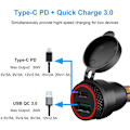 Miniatyrbild 8 av 10: USB Oplader Adapter QC 3.0 Quick Charger SORT BLÅ SORT BLÅ Black Blue