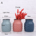 Miniatyrbild 4 av 10: Imitert keramikkvase Hydroponisk vase LYS BLÅ C C light blue C-C