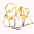 Miniatyrbild 8 av 10: Cake Toppers Abstract Lovers TYYPPI 1 TYYPPI 1 Type 1