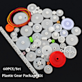 Miniatyrbild 3 av 9: 60PCS/ Set Plastic Gears Package Kit DIY Gear Sortiment