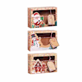 Miniatyrbild 1 av 10: 3/6/9/12 stk Kraft papir slik æsker jule slik poser 3 stk 3pcs