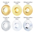 Miniatyrbild 3 av 10: Hiomalaikka Puuhiomalaikka KULLA PYÖRÄKÄRI PYÖRÄKaari Gold Circular arc-Circular arc