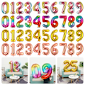 Miniatyrbild 10 av 10: 40&quot; Nummer Folieballong Digit Helium GULD NUMMER 8 NUMMER 8 gold Number 8-Number 8