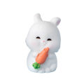 Miniatyrbild 7 av 10: Hvit kanin reddik kanin figur 3 3 3