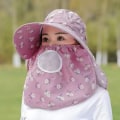 Miniatyrbild 1 av 10: Solskyddshatt Anti-UV Solhatt MÖRKROSA STYLE2 Dark Pink Style2