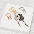 Miniatyrbild 8 av 10: 5 stk Snap Hook Trigger Clips Spenner ROSE GULL HJERTE rose gold