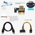 Miniatyrbild 7 av 10: Riser PCI-E SVART Black