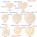Miniatyrbild 2 av 10: Tretrådbrett Broderi Floss Organizer HEART-S(2 STK) Heart-S(2pcs)